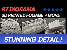 R T DIORAMA 3D Printed 1/16 Camo Foliage And more