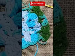 Flor rasteira de crochê #crochet