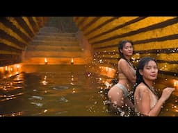 100Days Built The Most Secret Underground Tunnel Swimming Pool Park Villa by Ancient Skills