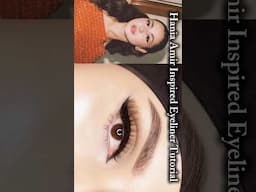 Hania Amir inspired eyeliner tutorial #haniaamir #eyelinertutorial
