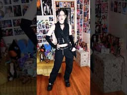 My y2k goth look. I know MCR isn't goth it's my only messenger bag💀 #goth #gothic #y2k #thrift #00s