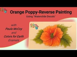Orange Poppy and Leaves