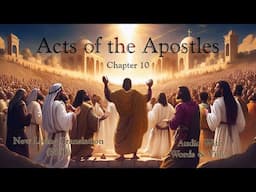 Acts of the Apostles, Chapter 10 - Holy Bible (NLT) - Audio with Words & Video
