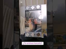 ¿"Con solo una malla y espejos hice éste porta retrato de lujo?"