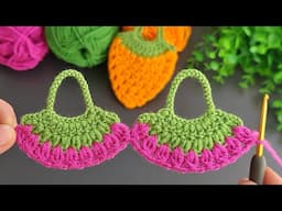 Make MONEY with This SUPER EASY Crochet Mini Strawberry Bag Purse Keychain!🍓