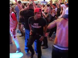 Would you dance here on the Fremont Street Experience? 🕺