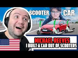 🇺🇸 Reacting To Michael Reeves "I Built a Car out of Scooters" | TEACHER PAUL REACTS