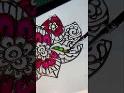 painting a lotus mandala in a stained glass style #mandala #painting #mandalaart #stainedglassart