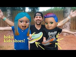 HOKA Kids Running Shoes Review - Real World Test!! Speedgoat and Clifton Running Shoes for Kids!!