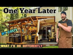 DIY Patio Cover: Solo Build, Costs Explained, What I'd Do Differently One Year Later