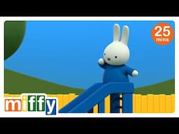 Down the slide Miffy goes! | Miffy | Cartoons for kids