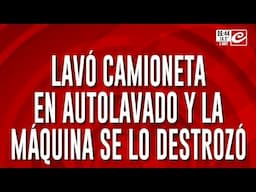 Llevó su camioneta al autolavado... ¡y la máquina se lo destruyó!