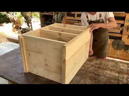 Woodworking Design Project Change Work Corner // How To Make A Desk With Secret Hidden Compartment