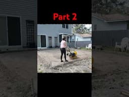 Building a paver patio and outdoor fireplace part two.￼ #diy