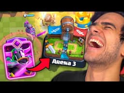 O QUE ACONTECE SE LIBERAR UMA EVOLUÇÃO NA ARENA 3? CLASH ROYALE