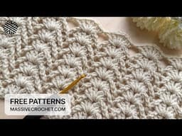 VERY EASY Crochet Pattern for Beginners! 👌 UNUSUAL Crochet Stitch for Baby Blanket, Bag & Shawl