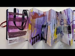 Thursday Morning LIVE Painting Session. New Concertina Sketchbook