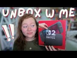 Unboxing the Nintendo Switch 2 (with my cat)