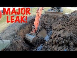 Finding a water leak underground