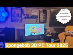 Nvidia 3d Vision Gaming PC Setup Tour 2025 Edition | Complete SpongeBob Makeover Featuring Ghost!