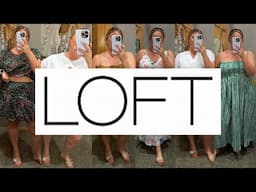 SUMMER DRESSES + SETS | Loft on a plus size 18