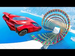 90.9090% People RAGE QUIT this Impossible GTA 5 MEGA RAMP Challenge | No Copyright Gameplay | 1003