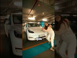 Teslamı çarptım!! #tesla #modely
