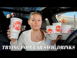 TRYING POPULAR SWIG DRINKS 🥤🍋‍🟩 (Utah Dirty Sodas)
