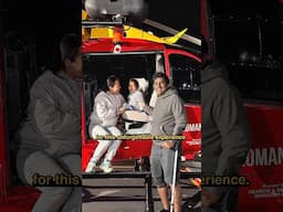 First Experience of Being inside Helicopter for Our Son