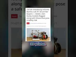 Tiktok 3D Printer Refunds