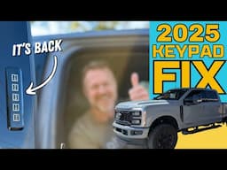 2025 Ford Super Duty: OEM Keypad Install