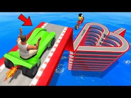 SHINCHAN AND FRANKLIN TRIED THE IMPOSSIBLE MULTI HEART DIL ROAD PARKOUR CHALLENGE GTA 5