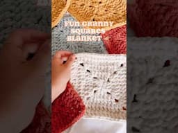 From squares to a blanket! 😍 #crochet