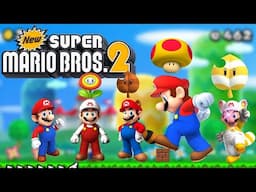 New Super Mario Bros. 2 All Power Ups - Gameplay walkthrough 100% - No Commentary