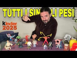 Tutti i pesi delle sole sorprese delle UOVA Kinder 2025 + pesi uova Spiderman e Batman