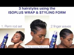 3 pixie hair styles Introducing the ISOPLUS WRAP and STYLING FOAM