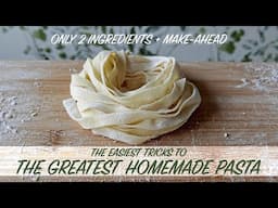 The greatest 2 INGREDIENTS FRESH HOMEMADE PASTA LIKE A PRO | Make-ahead classic and GF Easter recipe