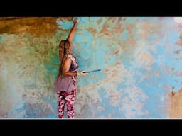 Outdoor Kitchen Paint Job Took a Scary Turn 😱 What Was I Thinking?! | TIMELAPSE