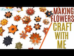 Making Fall Flower Embellishments,  Halloween Flower Embellishment, HOW TO make Flower Embellishment