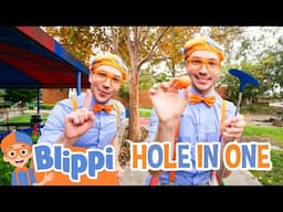⛳Blippi's First Mini Golf | Classic Blippi Adventures | Vehicle Videos for Kids | Moonbug Kids