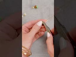Tiny DIY, big statement!👏 #jewelrytutorial #jewelrymaking #craftsupplies