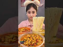 ASMR EATING SPICY NOODLES TODAY | MUKBANG ASMR EATING | #mukbang #shorts #food #delicious