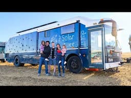 Family of 5 Left Home to Live in a Giant School Bus Conversion