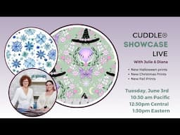 Cuddle® Showcase Live: New Halloween, Fall and Christmas Prints