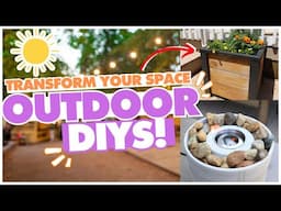 ☀️ Upgrade Your Outdoor Deck + Patio with these Budget DIY Decor Ideas!☀️