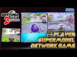 Daytona USA 2: Battle on the Edge - 2 Player Supermodel Network Game with 3 Screens