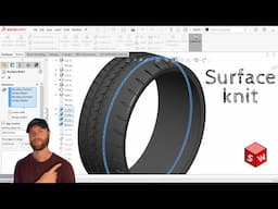 Solidworks Surface Knit Tutorial IN 2 MINUTES
