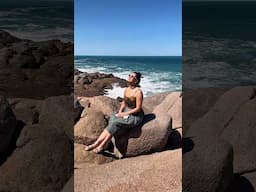 Wearing My 1950s Swimsuit To A Surf Beach In Australia