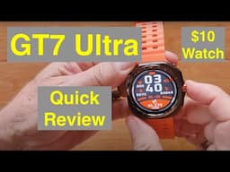LAXASFIT GT7 Ultra Galaxy Style BT Calls 1.5” Always-on Screen $10 Smartwatch: Quick Overview