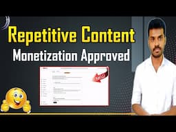 Repetitive Content YouTube Monetization Rejected Reapply Telugu